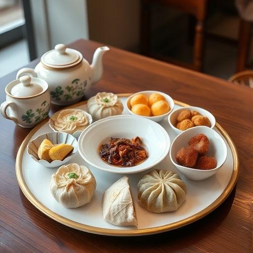 广式点心与茶具搭配
