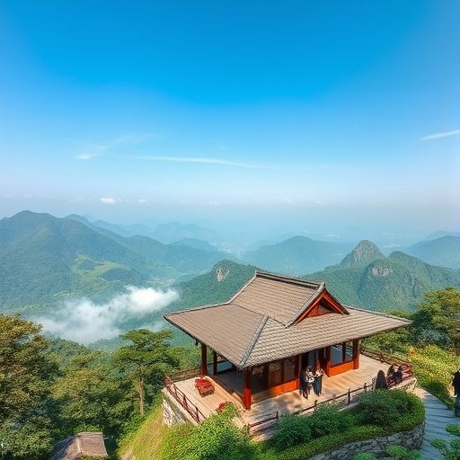 白云山茶肆风光