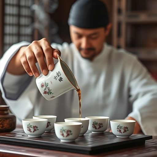 茶艺师现场泡茶