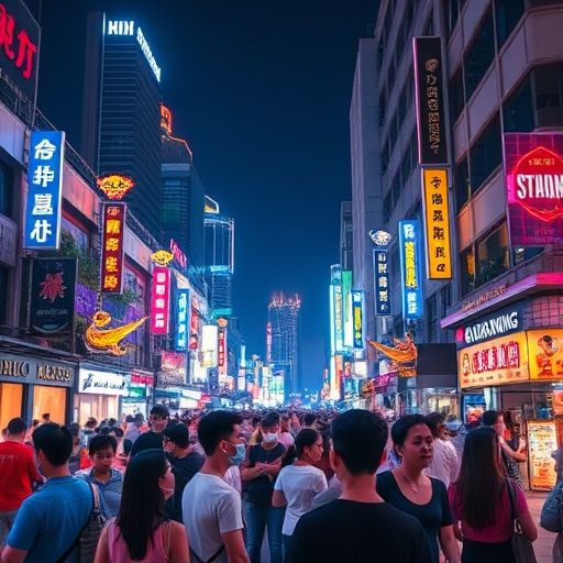 广州夜生活场景