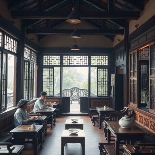 广州白云茶肆场景