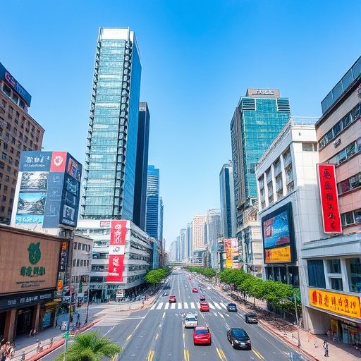 深圳中圈繁忙街景