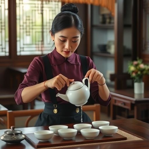 茶艺师优雅泡茶