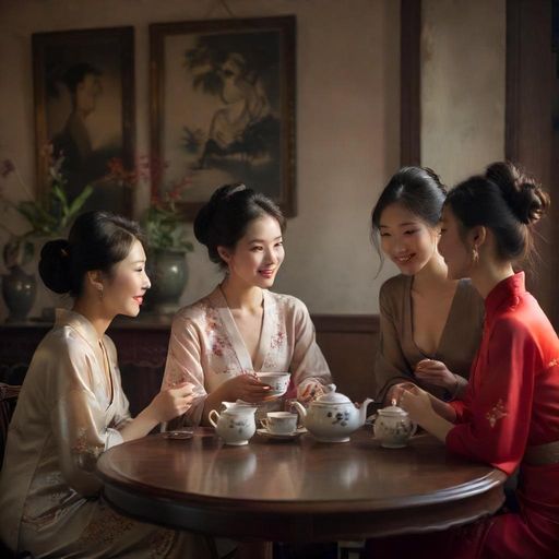 茶桌旁的欢乐时光