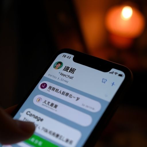 部长微信聊天界面