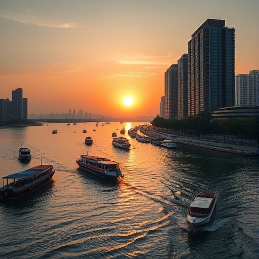 珠江畔景色