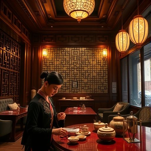 广州高端茶肆内部