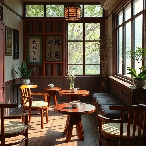 龙岗茶肆一角