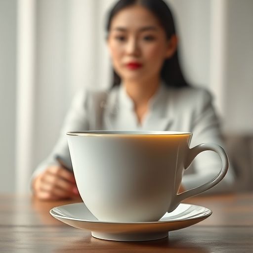 一杯清茶的诱人瞬间