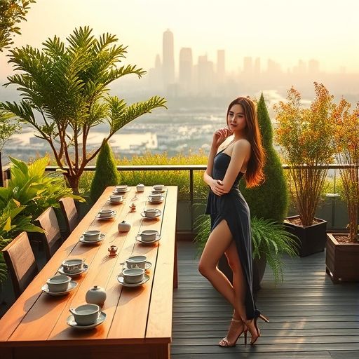 深圳龙岗喝茶工作室户外露台