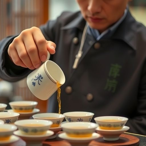 茶艺师冲泡茶叶