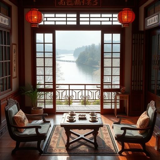荔枝湾茶肆内部环境