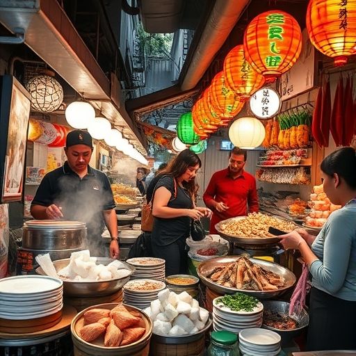 广佛美食摊位场景