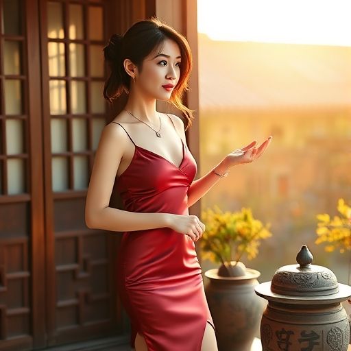 茶肆里窗边的悠闲时光