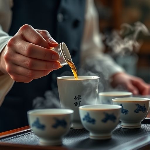 茶艺师冲泡茶叶