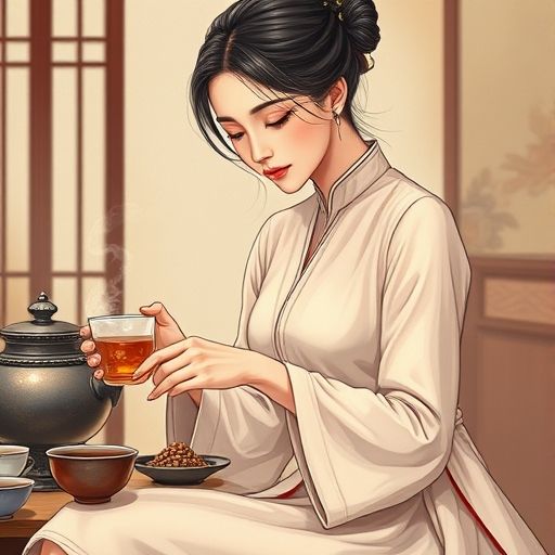 茶艺师泡茶场景