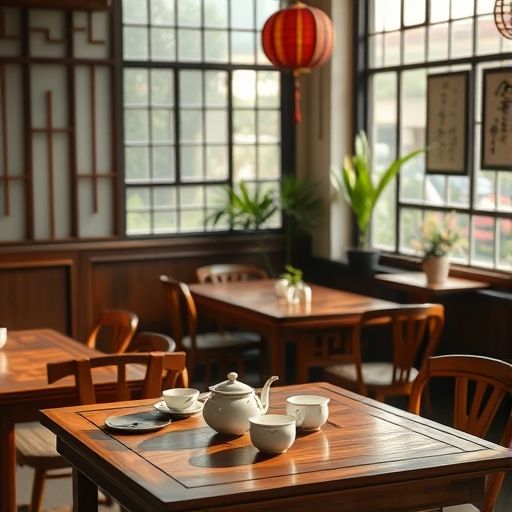 白云区茶肆内部