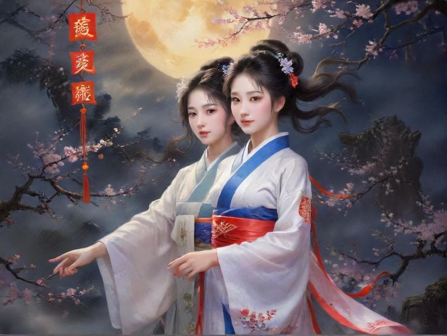 充满神秘感的夜场入口，霓虹灯光下人影模糊，营造出独特的氛围