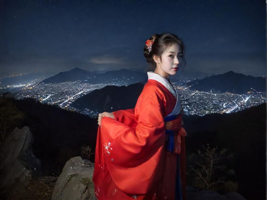 广州佛山璀璨的城市夜景