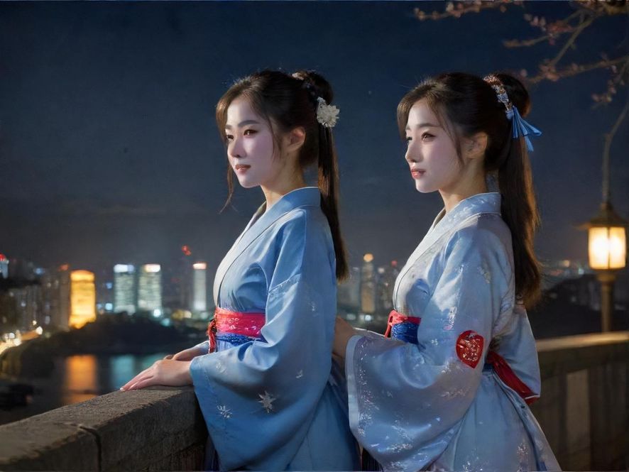 广州夜晚的城市天际线，灯火辉煌，充满活力