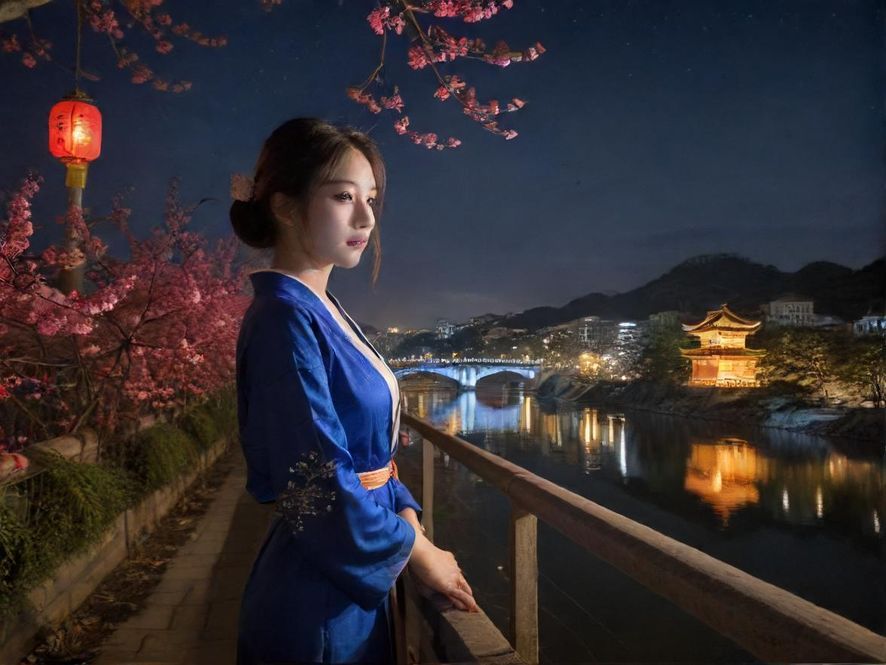 夜场桑拿会所夜景氛围图