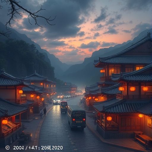 广州高端会所夜景，霓虹灯光点缀
