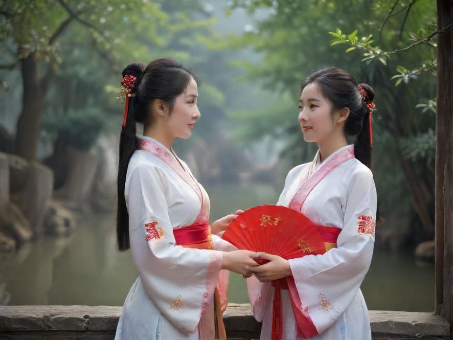 优雅女性侧影示意图