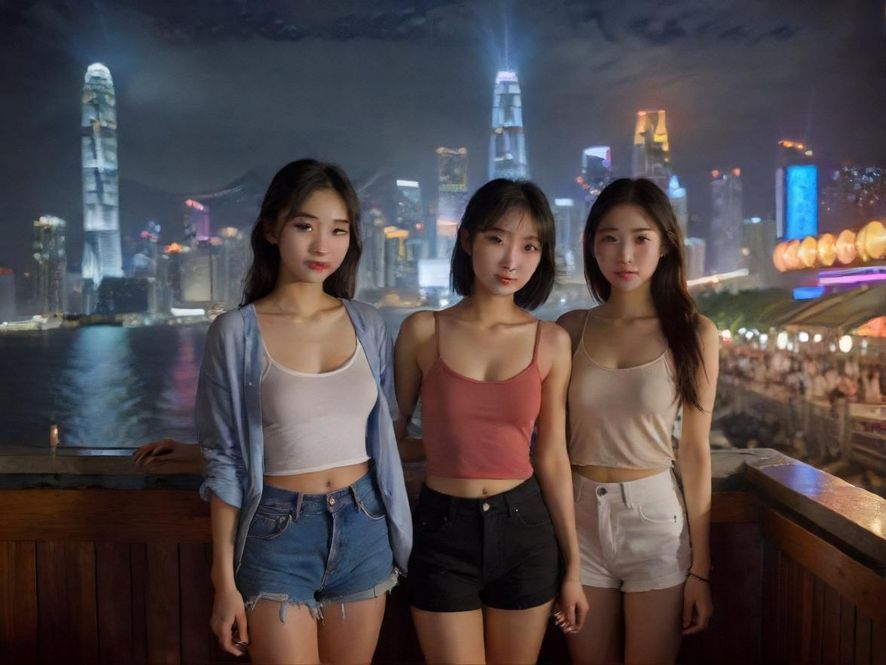 广州夜生活娱乐场所一角
