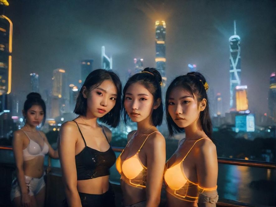 广州璀璨夜景，高楼林立，充满活力