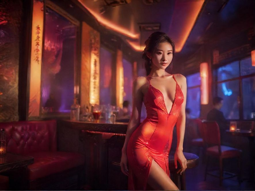 充满氛围感的夜场休闲场所