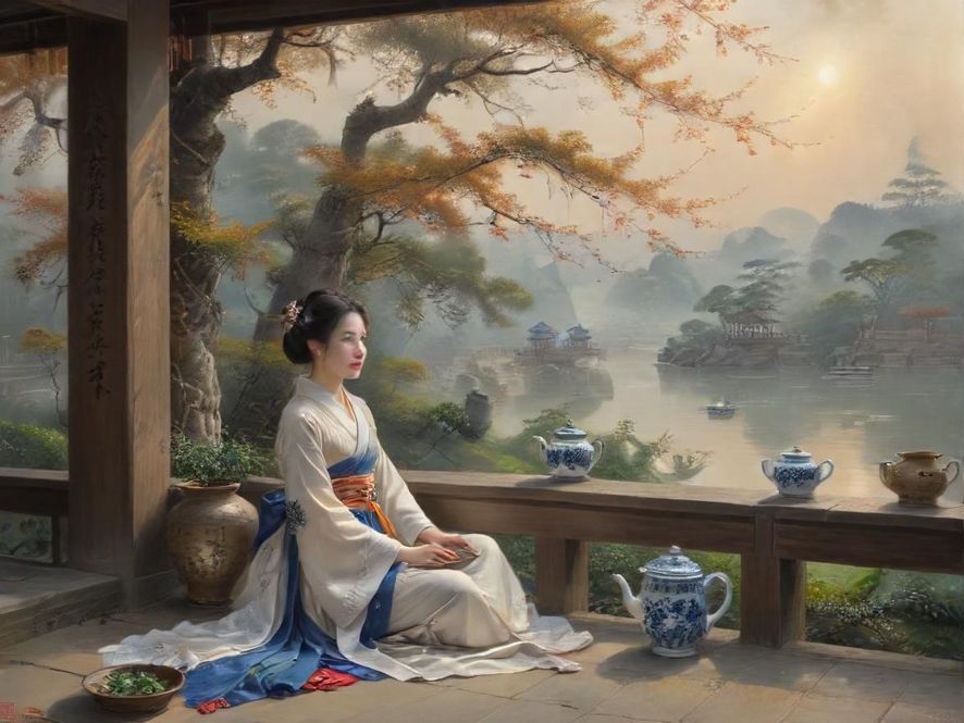 广州茶社桑拿休息区一角