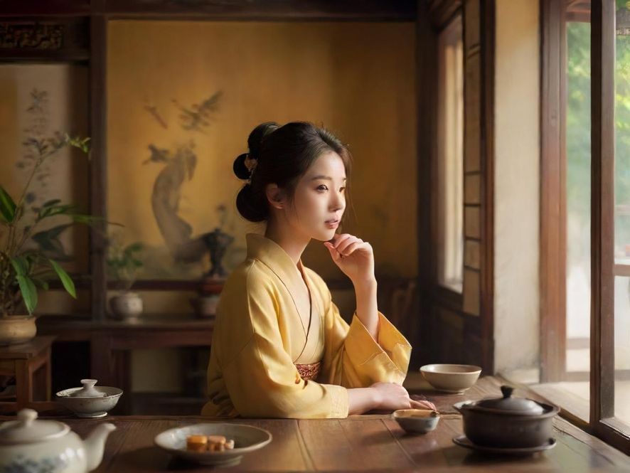 广东茶室休闲场景古典风格展示
