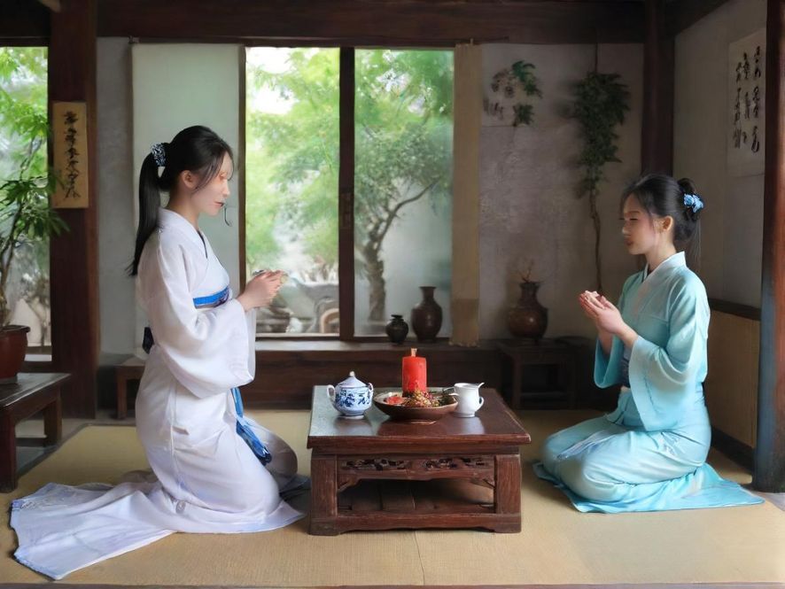 上海私密茶室一角