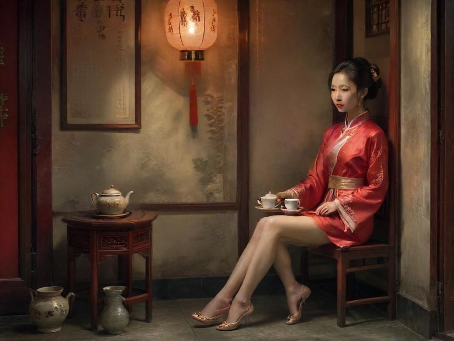 广州隐藏茶社的温馨环境