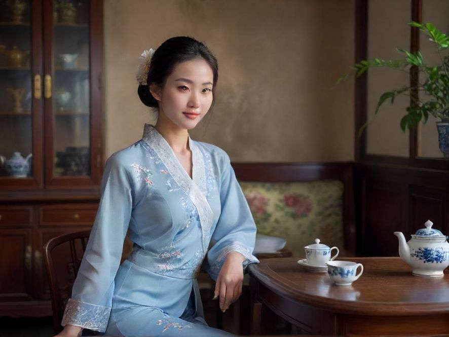 广州茶艺师表演场景