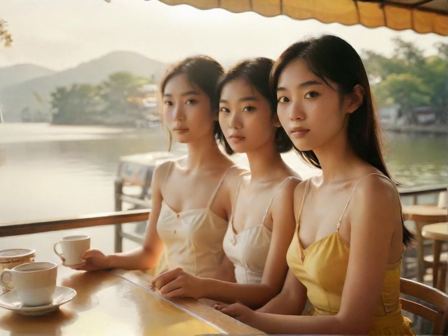 广佛湖畔咖啡馆的浪漫午后