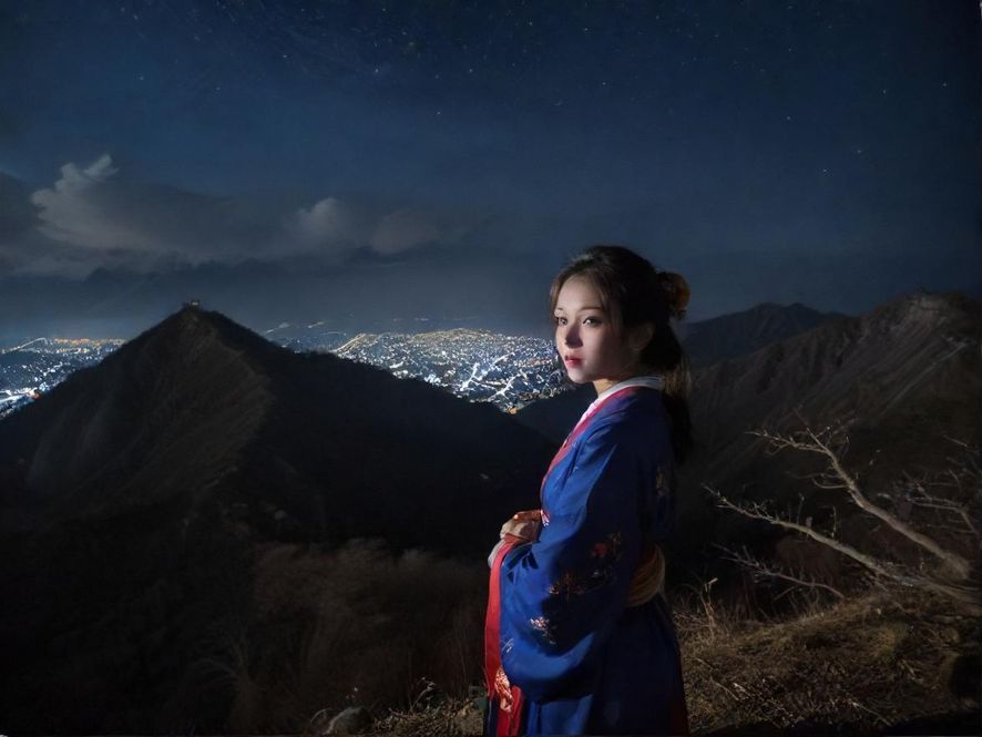 中山夜晚的街景