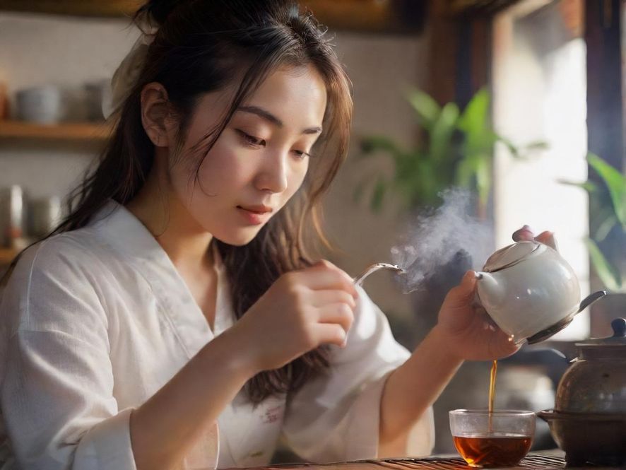 茶艺师泡茶场景
