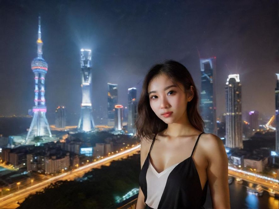 广州QM百花丛夜景娱乐氛围