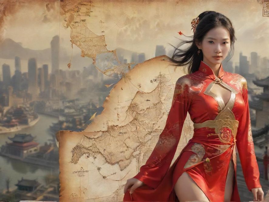 神秘地图宝藏符号