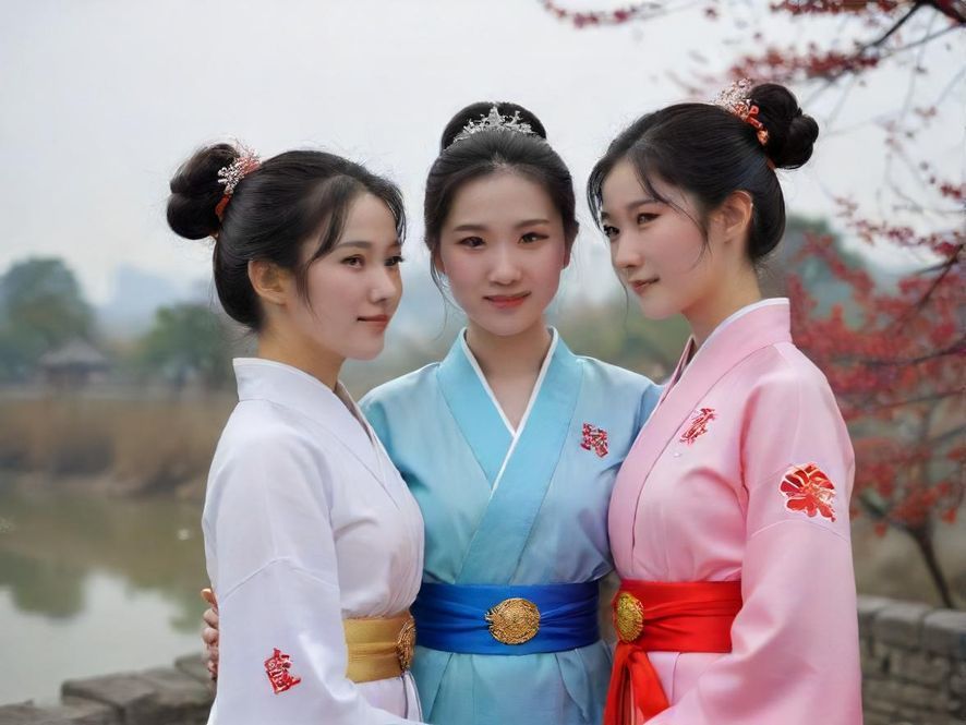 一位东方女性的柔美侧影