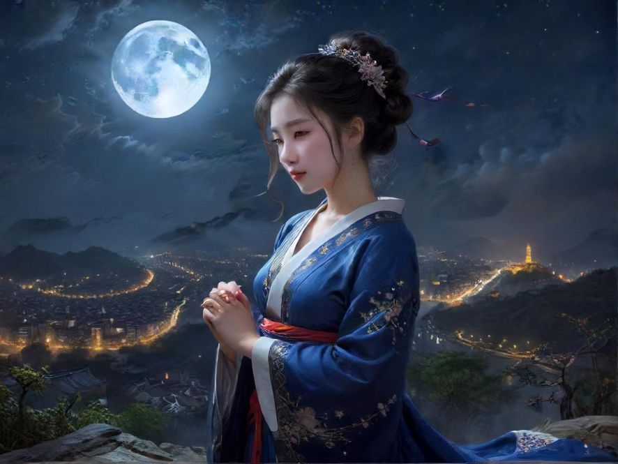 深圳璀璨夜色下的城市景象