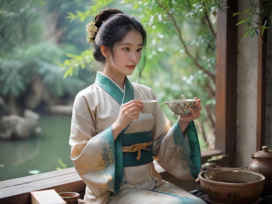 深圳高端喝茶工作室内的精致茶具