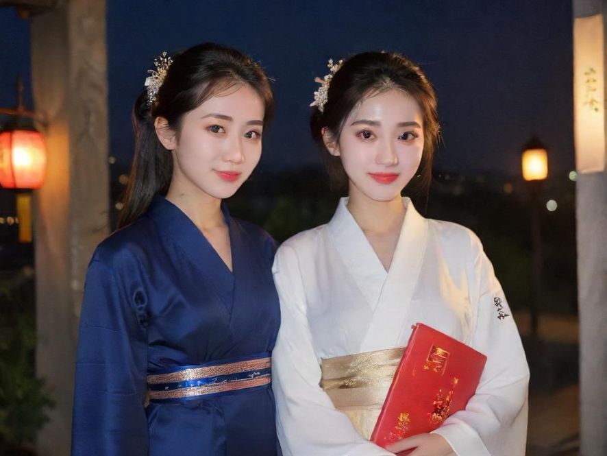 城市小巷中的隐秘会所入口，夜晚灯光昏黄