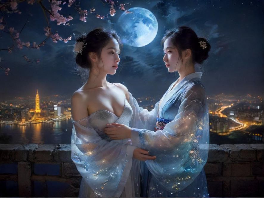 广州夜色下的霓虹灯招牌，暗示着丰富的夜生活。