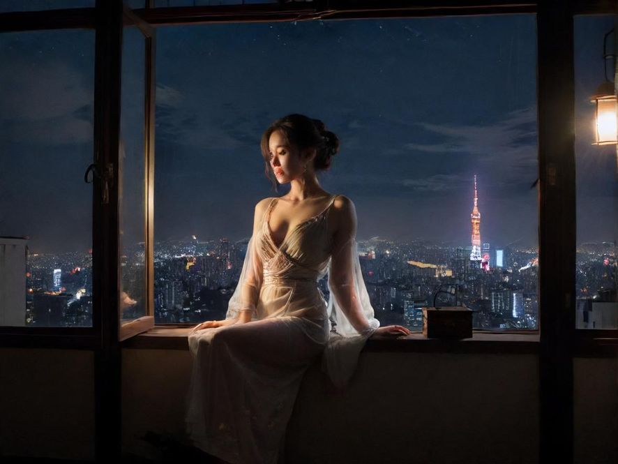 广州夜场工作室夜景氛围图