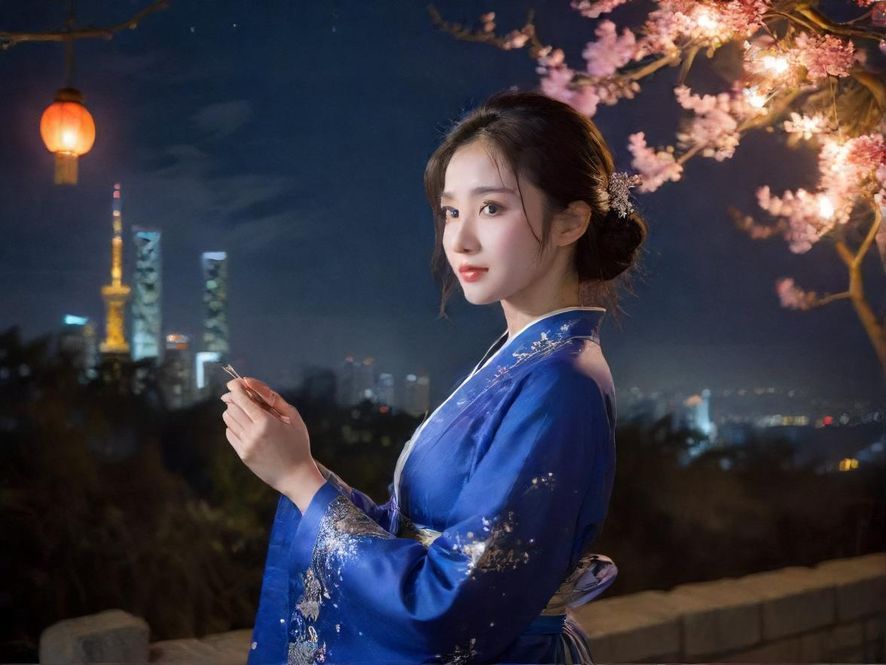 夜晚城市中隐藏的休闲会所入口