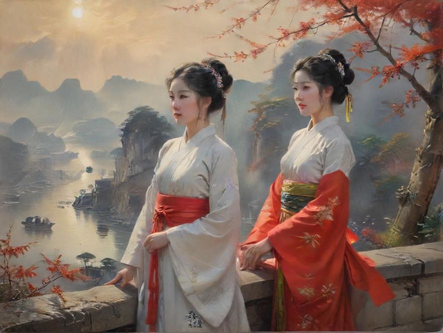 描绘了互联网社区中信息流动的抽象画面