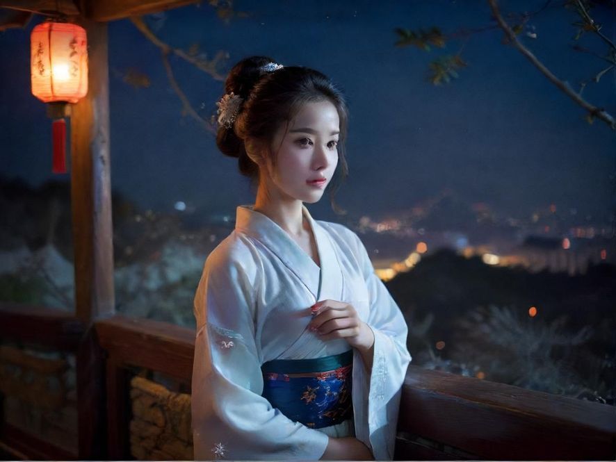 广州夜场街景霓虹灯