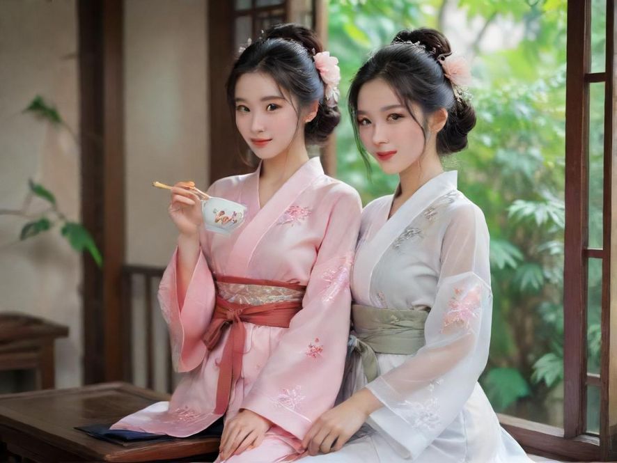 广州高端QT品茶服务，女性服务生优雅地奉上茶点
